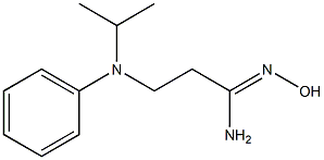 (1Z)-N'-hydroxy-3-[isopropyl(phenyl)amino]propanimidamide 구조식 이미지