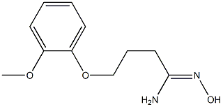 (1Z)-N'-hydroxy-4-(2-methoxyphenoxy)butanimidamide 구조식 이미지