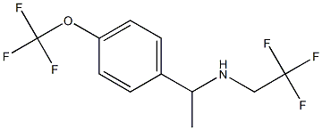 (2,2,2-trifluoroethyl)({1-[4-(trifluoromethoxy)phenyl]ethyl})amine 구조식 이미지
