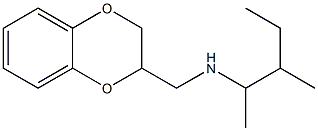 (2,3-dihydro-1,4-benzodioxin-2-ylmethyl)(3-methylpentan-2-yl)amine Structure