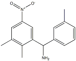 (2,3-dimethyl-5-nitrophenyl)(3-methylphenyl)methanamine Structure