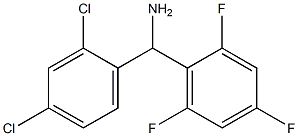 (2,4-dichlorophenyl)(2,4,6-trifluorophenyl)methanamine Structure