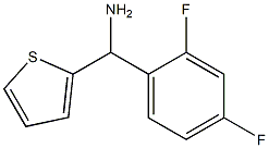 (2,4-difluorophenyl)(thiophen-2-yl)methanamine 구조식 이미지