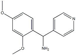 (2,4-dimethoxyphenyl)(pyridin-4-yl)methanamine Structure