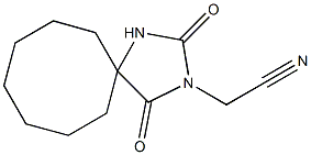 (2,4-dioxo-1,3-diazaspiro[4.7]dodec-3-yl)acetonitrile Structure
