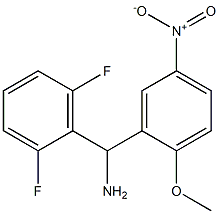 (2,6-difluorophenyl)(2-methoxy-5-nitrophenyl)methanamine Structure