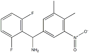 (2,6-difluorophenyl)(3,4-dimethyl-5-nitrophenyl)methanamine Structure