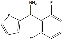 (2,6-difluorophenyl)(thiophen-2-yl)methanamine Structure