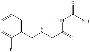 (2-{[(2-fluorophenyl)methyl]amino}acetyl)urea 구조식 이미지