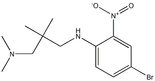 (2-{[(4-bromo-2-nitrophenyl)amino]methyl}-2-methylpropyl)dimethylamine Structure