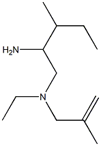 (2-amino-3-methylpentyl)(ethyl)(2-methylprop-2-en-1-yl)amine Structure