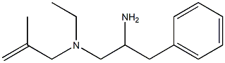 (2-amino-3-phenylpropyl)(ethyl)(2-methylprop-2-en-1-yl)amine 구조식 이미지