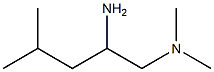(2-amino-4-methylpentyl)dimethylamine Structure