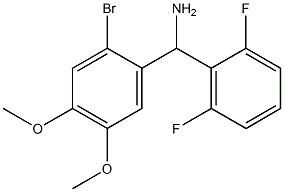 (2-bromo-4,5-dimethoxyphenyl)(2,6-difluorophenyl)methanamine 구조식 이미지