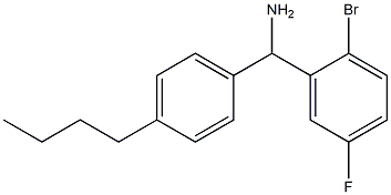 (2-bromo-5-fluorophenyl)(4-butylphenyl)methanamine 구조식 이미지