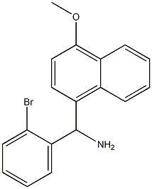 (2-bromophenyl)(4-methoxynaphthalen-1-yl)methanamine Structure