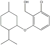 (2-chloro-6-{[5-methyl-2-(propan-2-yl)cyclohexyl]oxy}phenyl)methanol Structure