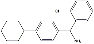(2-chlorophenyl)(4-cyclohexylphenyl)methanamine Structure
