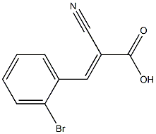 (2E)-3-(2-bromophenyl)-2-cyanoacrylic acid 구조식 이미지