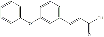 (2E)-3-(3-phenoxyphenyl)prop-2-enoic acid Structure