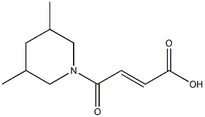 (2E)-4-(3,5-dimethylpiperidin-1-yl)-4-oxobut-2-enoic acid Structure