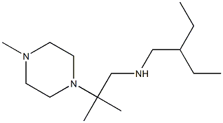 (2-ethylbutyl)[2-methyl-2-(4-methylpiperazin-1-yl)propyl]amine 구조식 이미지