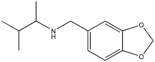 (2H-1,3-benzodioxol-5-ylmethyl)(3-methylbutan-2-yl)amine Structure