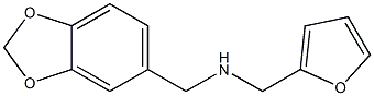(2H-1,3-benzodioxol-5-ylmethyl)(furan-2-ylmethyl)amine 구조식 이미지