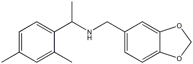 (2H-1,3-benzodioxol-5-ylmethyl)[1-(2,4-dimethylphenyl)ethyl]amine 구조식 이미지