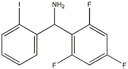 (2-iodophenyl)(2,4,6-trifluorophenyl)methanamine Structure