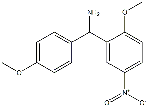 (2-methoxy-5-nitrophenyl)(4-methoxyphenyl)methanamine 구조식 이미지