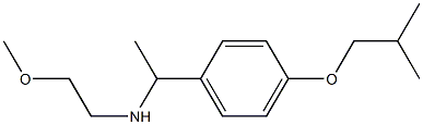 (2-methoxyethyl)({1-[4-(2-methylpropoxy)phenyl]ethyl})amine 구조식 이미지