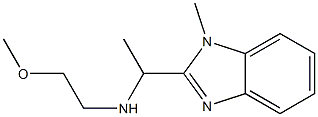 (2-methoxyethyl)[1-(1-methyl-1H-1,3-benzodiazol-2-yl)ethyl]amine 구조식 이미지