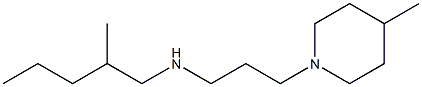 (2-methylpentyl)[3-(4-methylpiperidin-1-yl)propyl]amine 구조식 이미지
