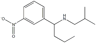 (2-methylpropyl)[1-(3-nitrophenyl)butyl]amine Structure