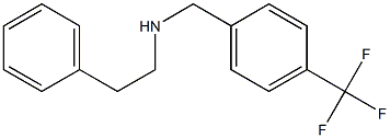 (2-phenylethyl)({[4-(trifluoromethyl)phenyl]methyl})amine Structure