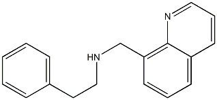 (2-phenylethyl)(quinolin-8-ylmethyl)amine 구조식 이미지