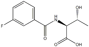 (2S,3R)-2-[(3-fluorobenzoyl)amino]-3-hydroxybutanoic acid Structure