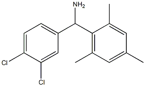(3,4-dichlorophenyl)(2,4,6-trimethylphenyl)methanamine Structure