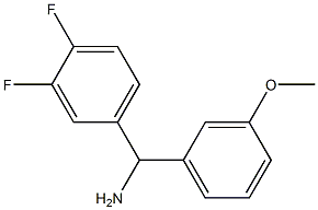 (3,4-difluorophenyl)(3-methoxyphenyl)methanamine Structure