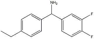 (3,4-difluorophenyl)(4-ethylphenyl)methanamine 구조식 이미지