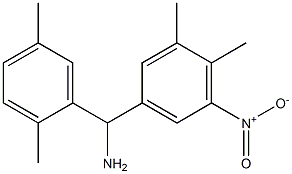 (3,4-dimethyl-5-nitrophenyl)(2,5-dimethylphenyl)methanamine 구조식 이미지