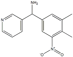 (3,4-dimethyl-5-nitrophenyl)(pyridin-3-yl)methanamine 구조식 이미지