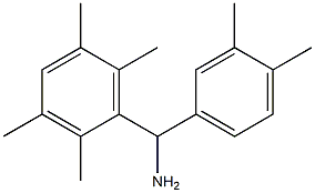 (3,4-dimethylphenyl)(2,3,5,6-tetramethylphenyl)methanamine Structure