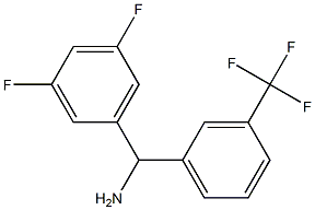 (3,5-difluorophenyl)[3-(trifluoromethyl)phenyl]methanamine 구조식 이미지