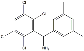 (3,5-dimethylphenyl)(2,3,5,6-tetrachlorophenyl)methanamine Structure