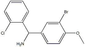 (3-bromo-4-methoxyphenyl)(2-chlorophenyl)methanamine 구조식 이미지