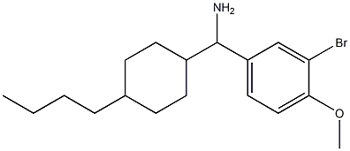 (3-bromo-4-methoxyphenyl)(4-butylcyclohexyl)methanamine 구조식 이미지