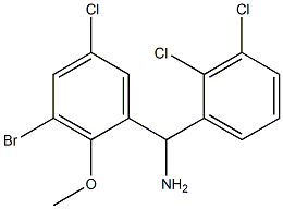 (3-bromo-5-chloro-2-methoxyphenyl)(2,3-dichlorophenyl)methanamine Structure