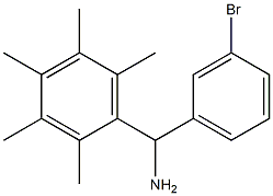 (3-bromophenyl)(2,3,4,5,6-pentamethylphenyl)methanamine Structure